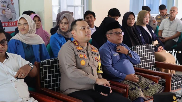 Kapolres Lingga Ikuti Kegiatan Baksos Polri Presisi Secara Virtual dari Kampus Politeknik Lingga