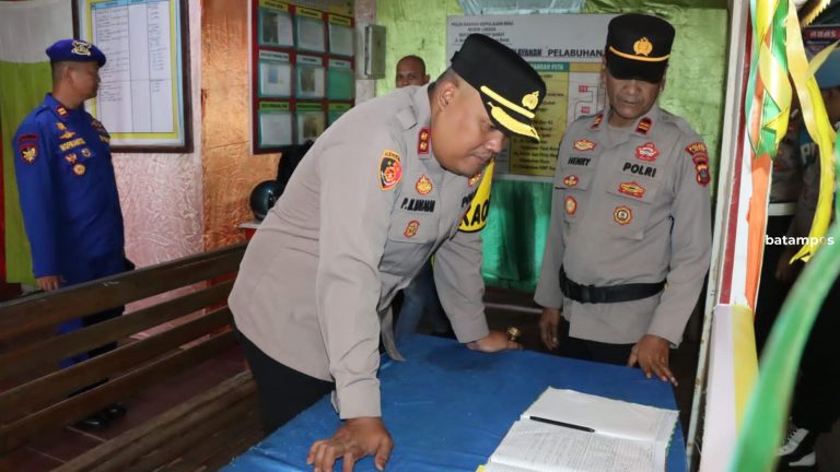 Kapolres Lingga Cek Pos Pelayanan Ops Ketupat Seligi 2025