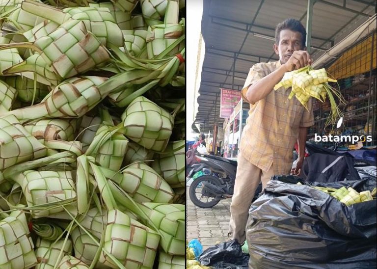 H-2 Lebaran, Warga Belanja Ketupat