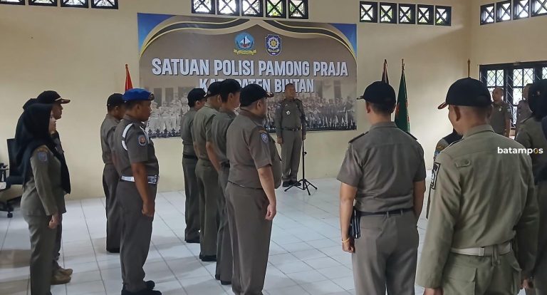 10 Personel Satpol PP Bintan Dapat Kenaikan Pangkat