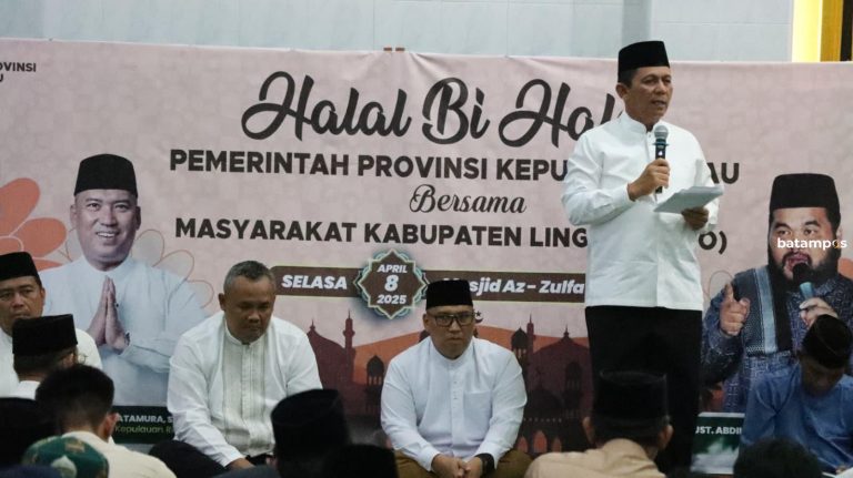 Kapolres Lingga Hadiri Kegitan Halal Bihalal Gubernur Kepri di Dabo Singkep