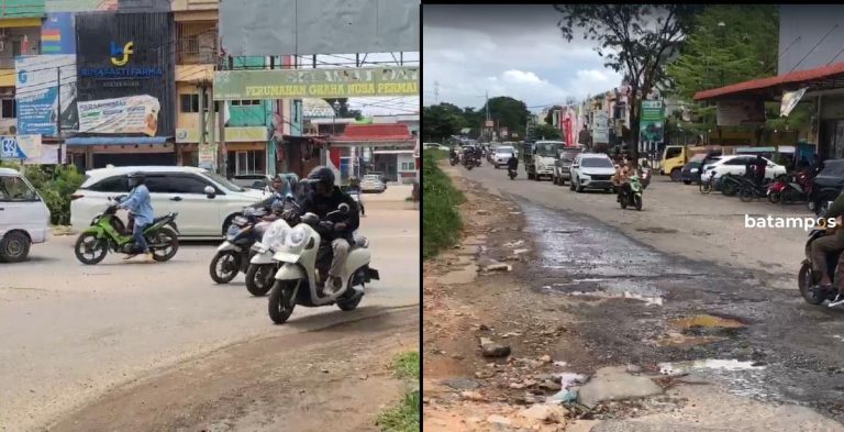 Lubang Menganga Membahayakan Pengendara, Warga Tagih Janji Perbaikan Jalan Simpang Cikitsu