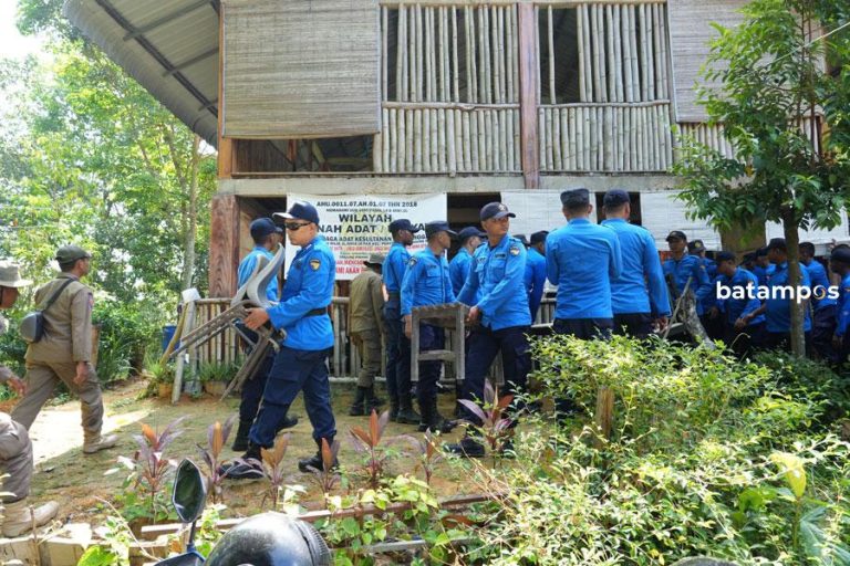 375 Personel Gabungan BP Batam – Tim Terpadu Tertibkan Bangunan Ilegal di Lokasi KEK Nongsa