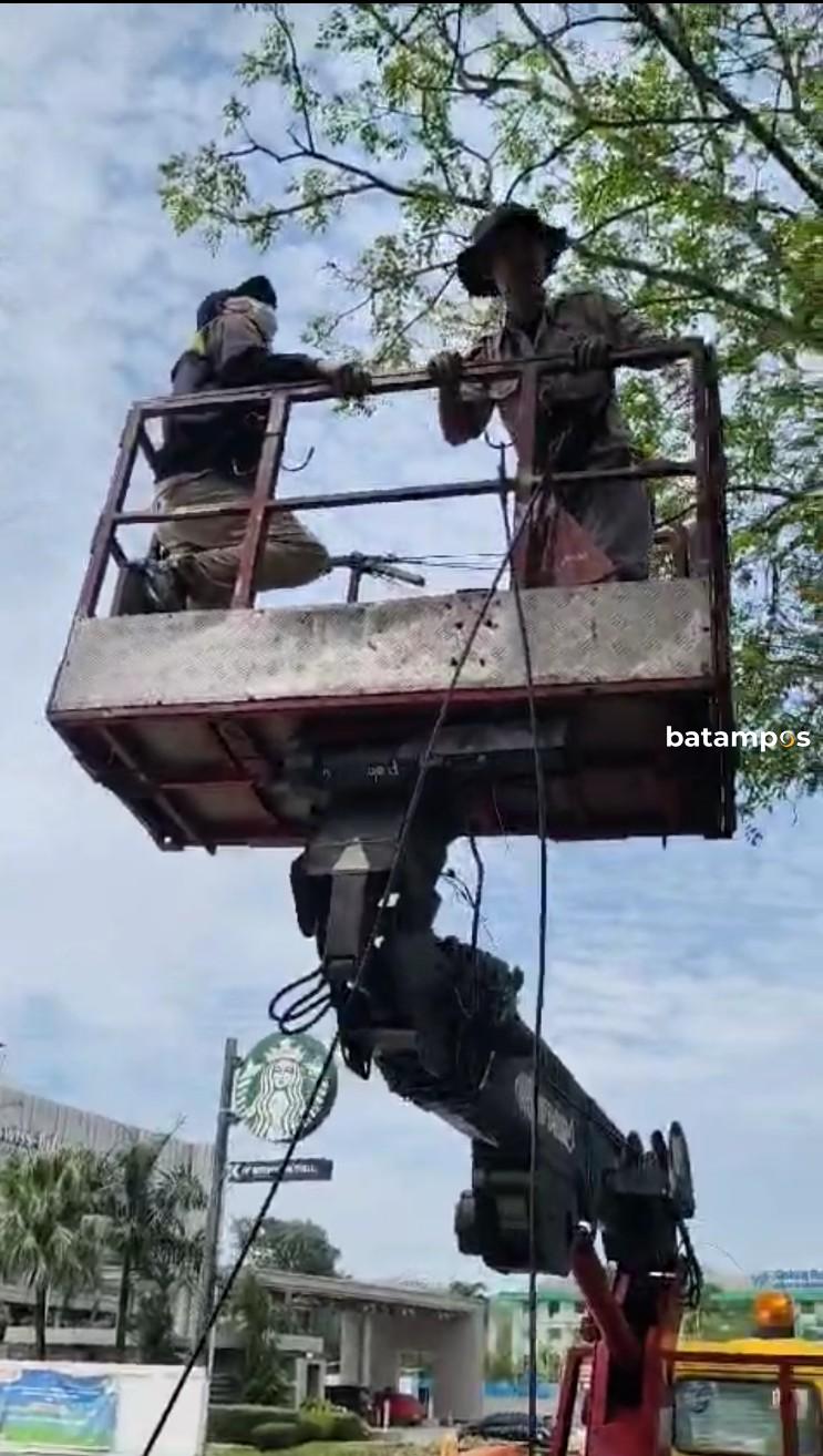 Lampu PJU di Jalan Sudirman Sempat Padam, DBMSDA Batam: Kabel Dicuri, Sudah Diperbaiki