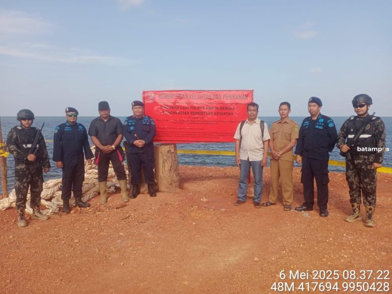 Akhirnya Terminal Khusus TBJ di Desa Tanjung Irat Disegel PSDKP Batam
