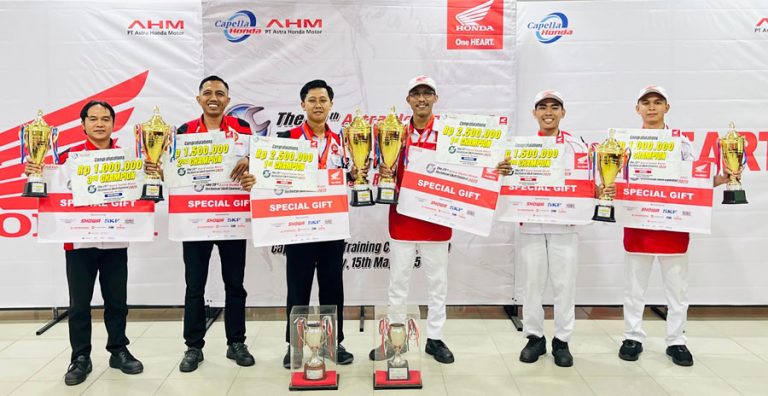 Lahirkan Juara, Capella Dinamik Gelar Ajang Adu Skill Teknisi & Service Advisor Honda