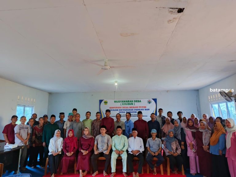 Sejumlah Desa di Lingga Sudah mulai Membentuk Koperasi Merah Putih