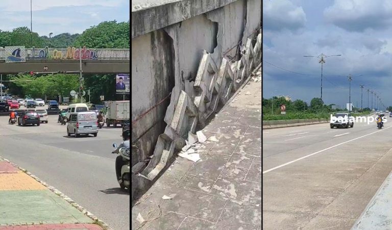 Pudar, Dinding Terkelupas: Jalan Layang Laluan Madani Tidak Terawat