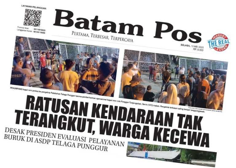 Penumpukan Kendaraan di Telaga Punggur, Penyeberangan Roro Tertunda