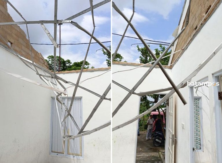 Di Marina,  Puluhan Rumah Diterjang Puting Beliung