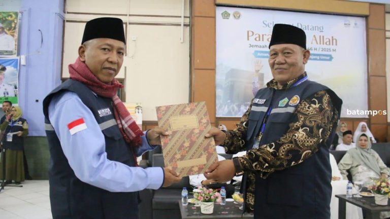 PPIH Debarkasi Batam Sambut Kedatangan 443 Orang Jemaah Haji 
