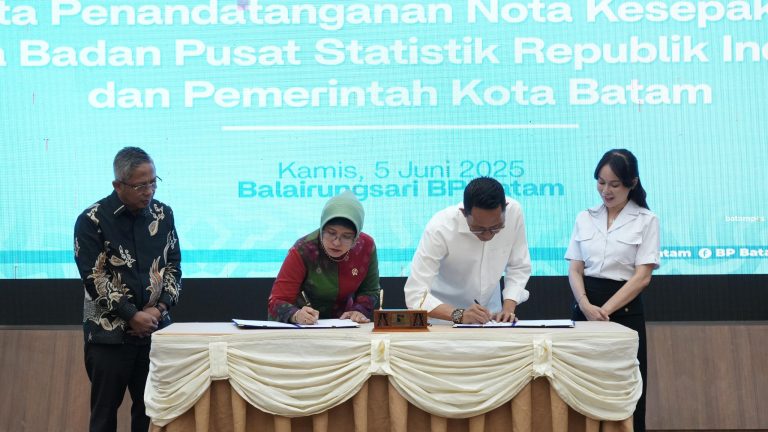 BP dan Pemko Batam Teken MoU dengan BPS RI, Targetkan Data Berkualitas untuk Kebijakan