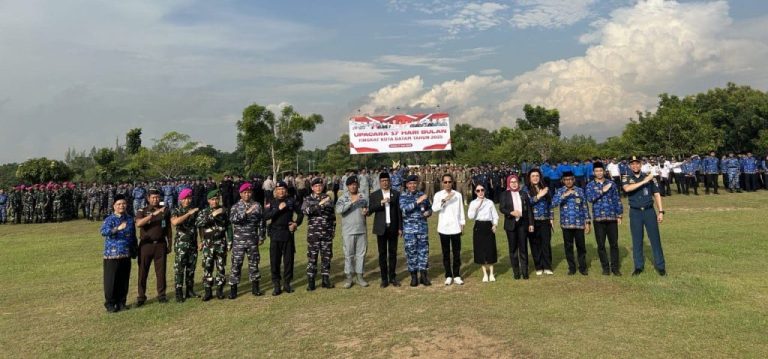 Upacara 17 Hari Bulan di Lanud Hang Nadim, Simbol Sinergi Forkopimda Bangun Batam