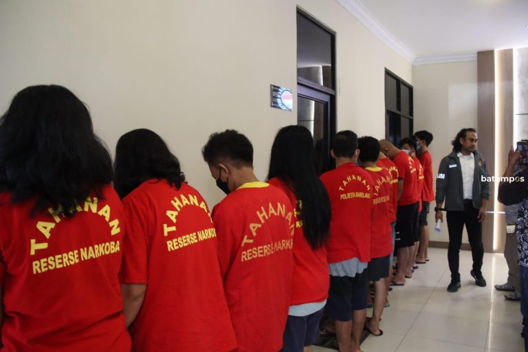 13 Pengedar Narkotika Ditangkap, Ada yang Dikendalikan Napi Lapas Tanjung Pinang