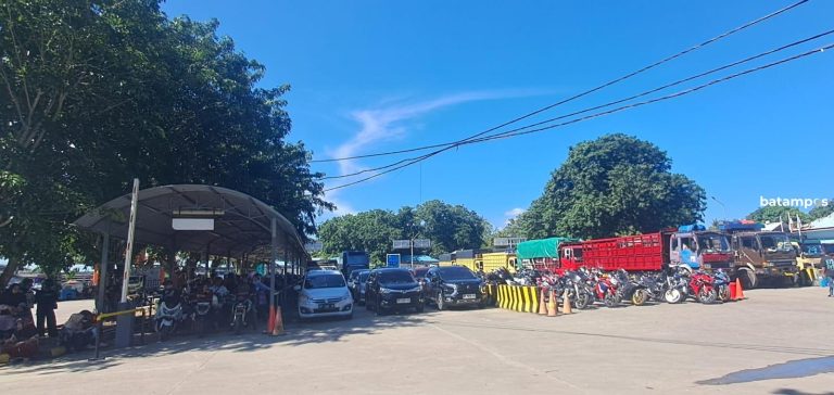 Libur Panjang Tahun Baru Islam, Arus Kendaraan di Pelabuhan ASDP Tanjunguban Ramai Lancar  