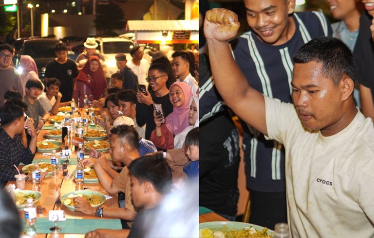 Pemuda Tanjung Riau Juarai Mukbang Challenge di Angkringan Teras Harris Batam Center