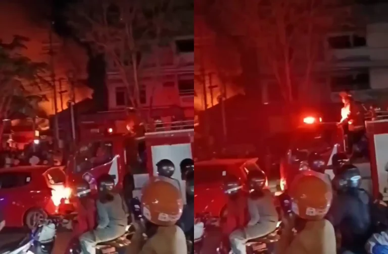 Viral Mobil LCGC Diseruduk Damkar Karena Tak Memberi Jalan