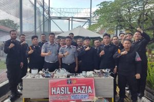 Lapas Tanjungpinang Gelar Razia, Puluhan Barang Disita dari Kamar Napi