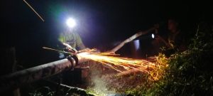 Kebocoran Pipa SPAM Siantan Ganggu Pasokan Air Warga