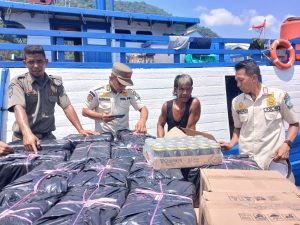 Penyelundupan Mikol Lewat Tarempa Terbongkar, 7.680 Kaleng Bir Disita