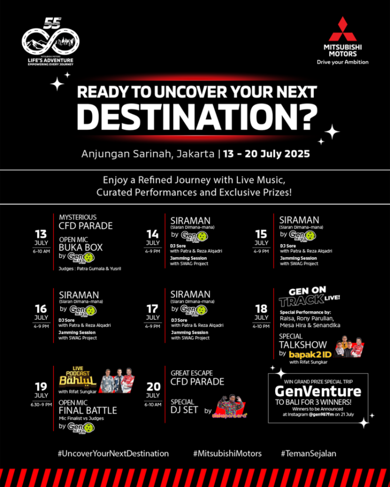 Mystery Box Terakhir Mendarat di Sarinah, 4 Hari Jelang “Uncover your Next Destinations” – World Premiere kendaraan terbaru Mitsubishi Motors