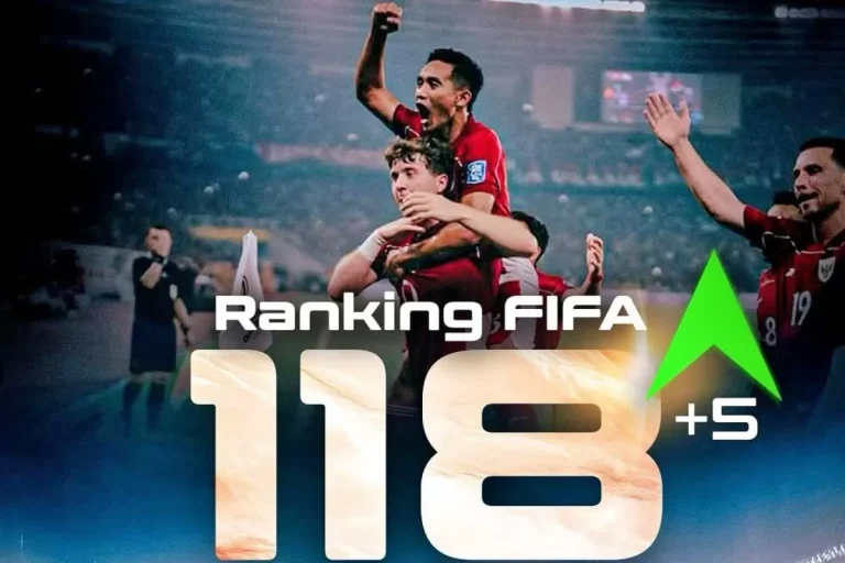 Peringkat FIFA Timnas Indonesia Meroket ke Posisi 118 Dunia