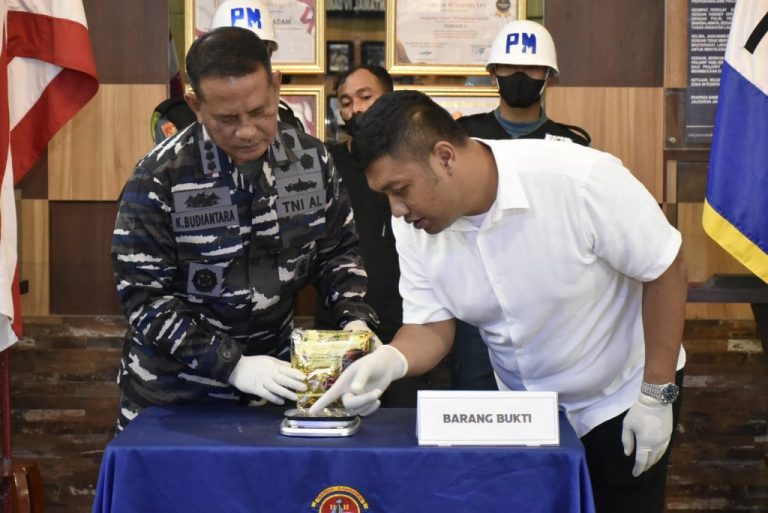 Kurir Sabu Diupah Rp 20 Juta, Lantamal IV Batam Gagalkan Penyelundupan 1,03 Kg Sabu