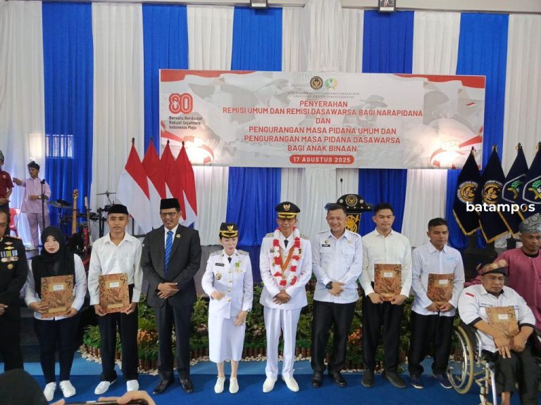 Ribuan Warga Binaan Batam Terima Remisi di HUT ke-80 RI, Puluhan Langsung Bebas
