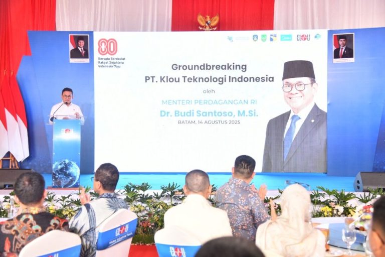 Gubkepri Ansar dan Mendag Budi Santoso Hadiri Groundbreaking PT KLOU Teknologi Indonesia, Bagian Perusahaan Raksasa Asal Tiongkok