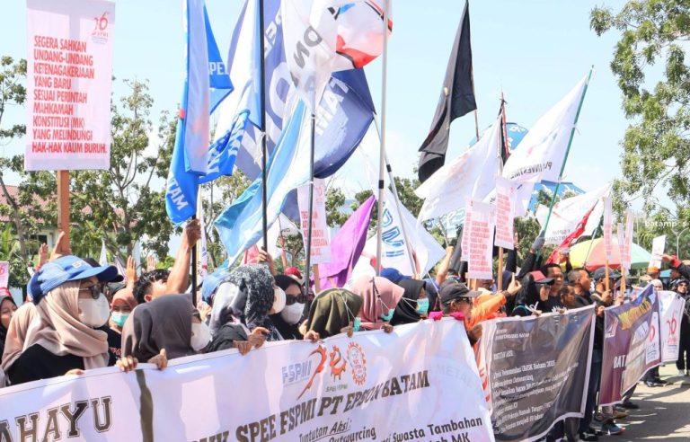 Buruh Batam Gelar Demo Hari Ini, Polisi Siapkan Pengamanan