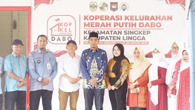 Koperasi Merah Putih Dabo Jadi Pelopor di Lingga, Dorong Ekonomi Warga