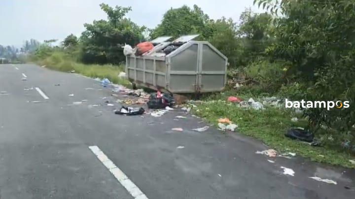 Sampah Meluber di Kampung Baru Singkep, DLH Belum Bertindak