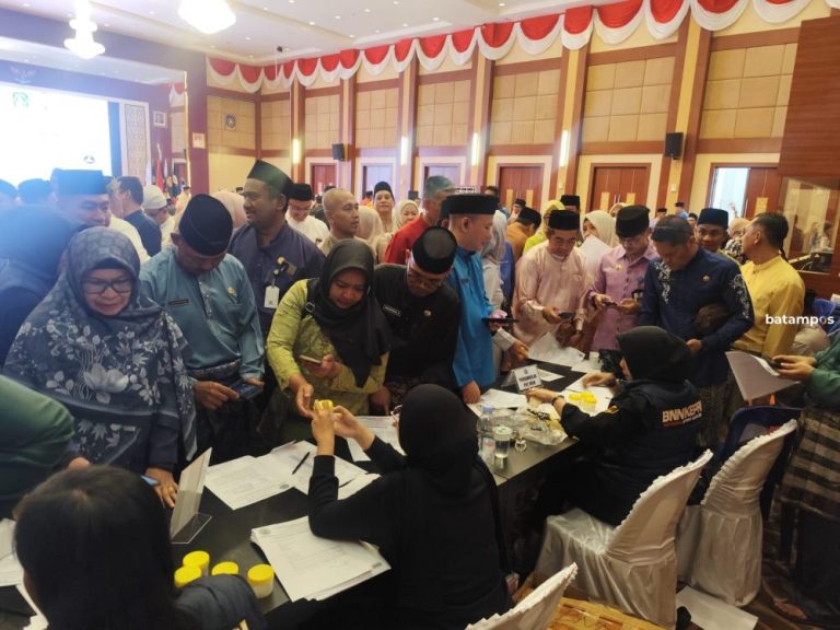 BNN Tes Urine 500 ASN Pemprov Kepri, Tak Sampai Separuh yang Hadir