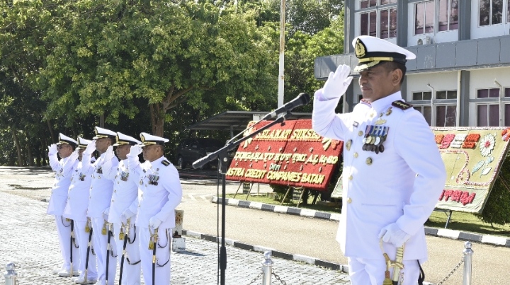 Prajurit Diminta Patuh dan Taat Hukum, Peringatan HUT TNI AL ke-80 di Kodaeral IV Batam