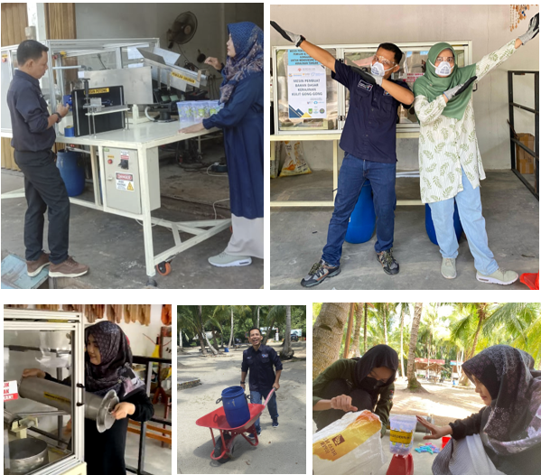 Tim Peneliti Politeknik Pariwisata Batam Kembangkan Inovasi Mesin Kerajinan dari Sampah Laut di Kampung Tua Bakau Serip