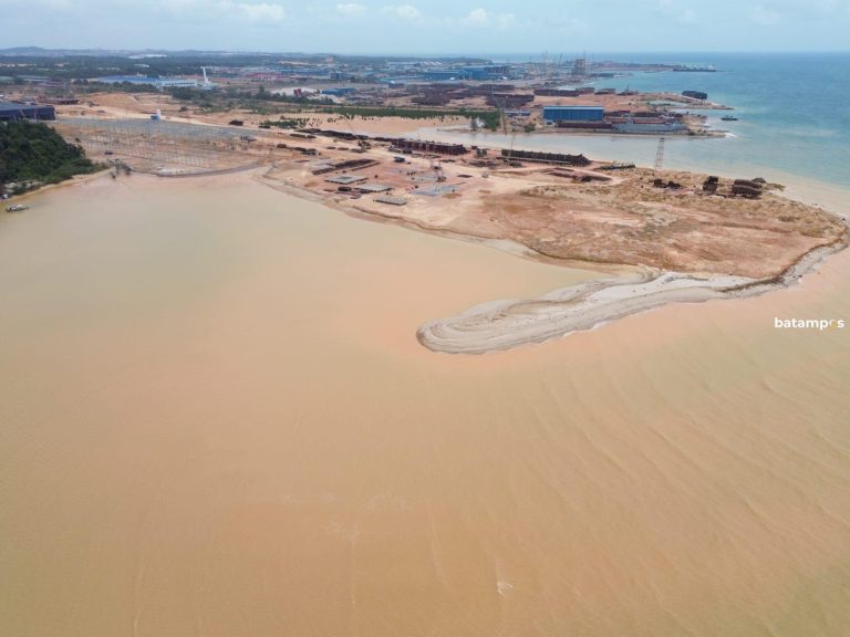 DLHK Kepri Sebut PT. Blue Steel Reklamasi Laut Kampung Panau Tanpa Kantongi Izin