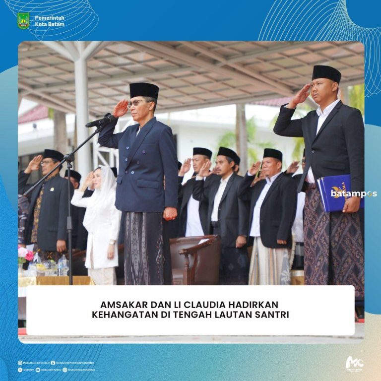 Walikota Tampil Berpeci dan Li Claudia dengan Kerudung di Peringatan Hari Santri Tingkat Kota Batam