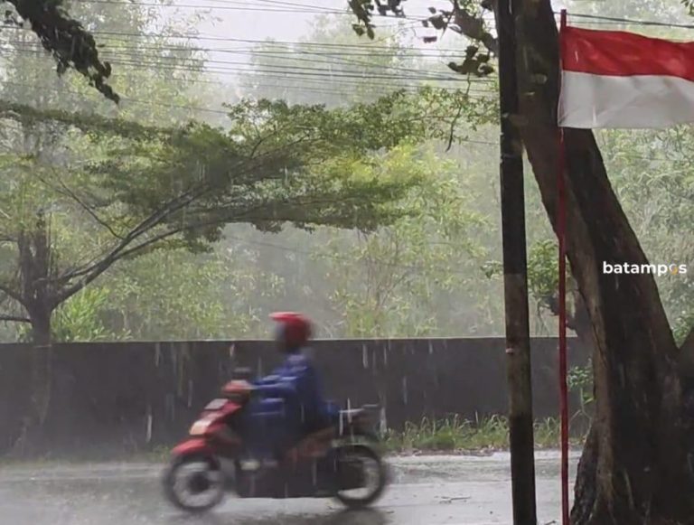 Hujan Disertai Angin Kencang Berpotensi Landa Tanjungpinang dan Bintan, Ini Imbauan BMKG