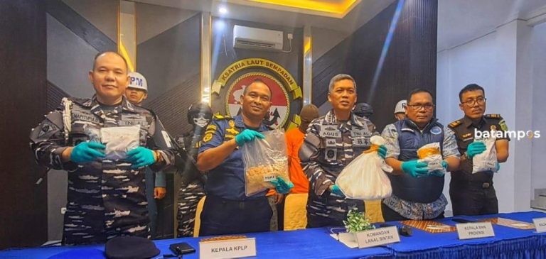 Lanal Bintan Gagalkan Penyelundupan 9,3 Kg Narkotika, Dikendalikan Napi Lapas