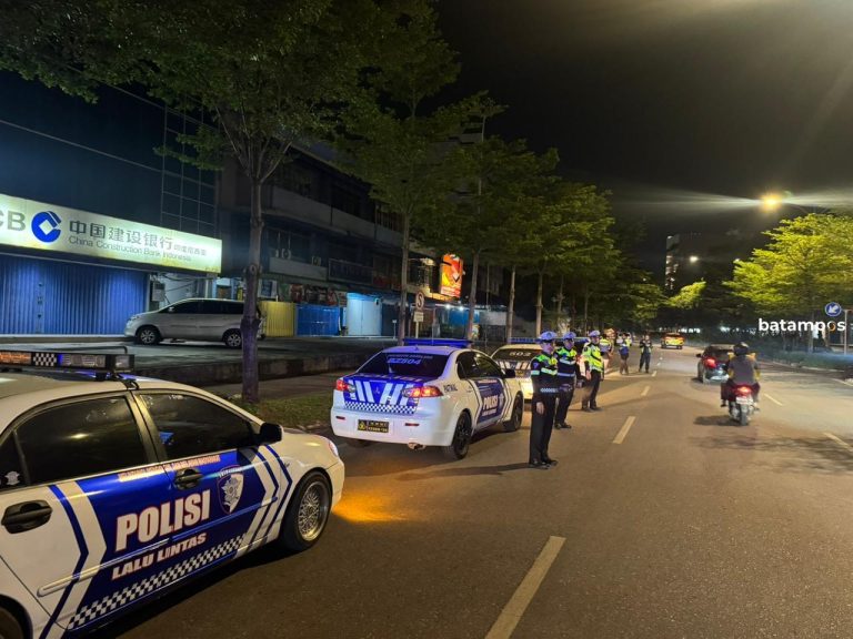 Satlantas Barelang Gencarkan Patroli Malam di Titik Rawan, Balap Liar Tak Diberi Celah