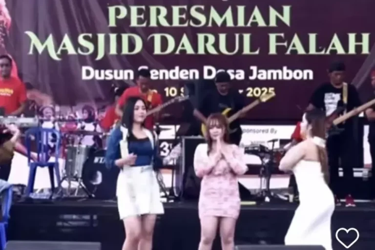 Viral Peresmian Masjid di Temanggung Diwarnai Biduan Seksi, PCNU Angkat Bicara