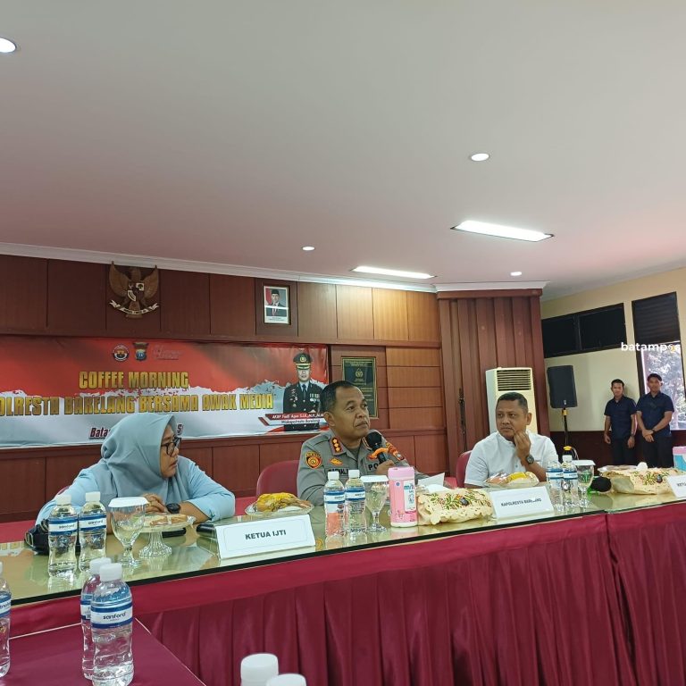 Bangun Keterbukaan Informasi, Kapolresta Barelang Gelar Coffee Morning Bersama Insan Pers