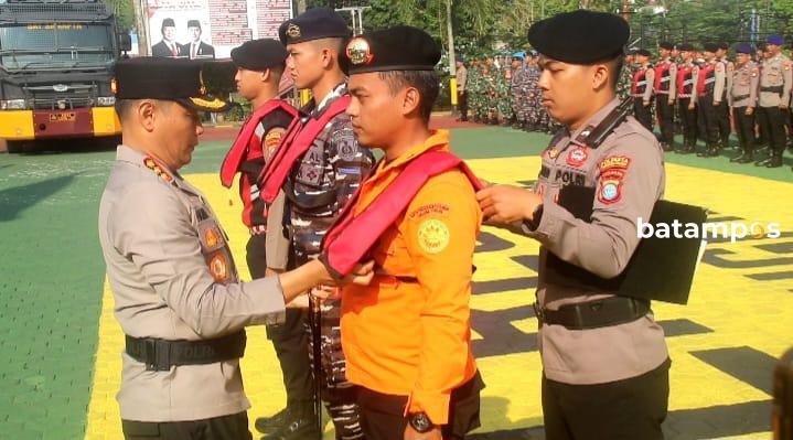 Polresta Tanjungpinang Apel Siaga Bencana Hadapi Cuaca Ekstrem Akhir Tahun