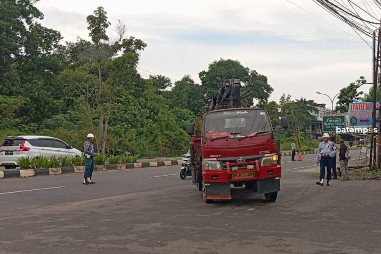 Banyak KIR Mati, Puluhan Truk Terjaring Razia di Tanjungpinang