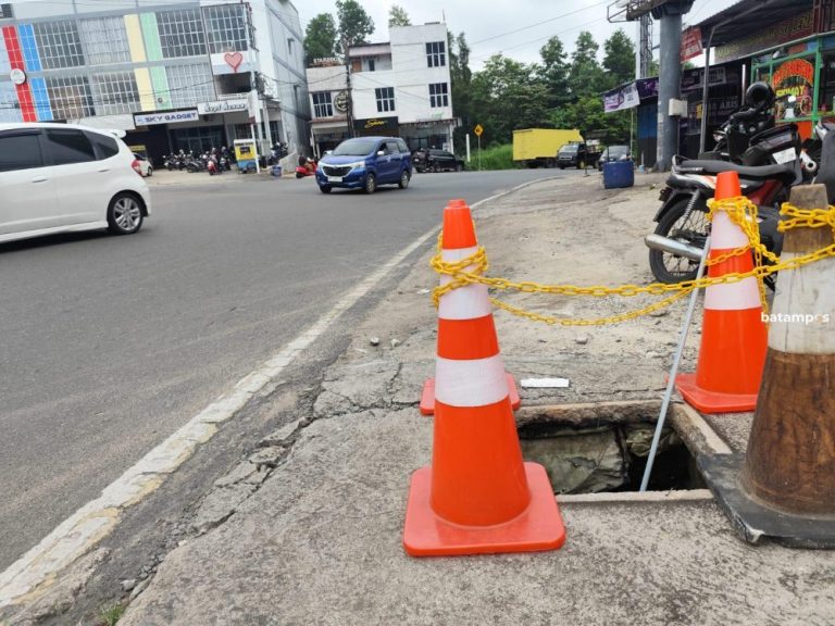 Marak Pencurian Besi Penutup Selokan di Tanjungpinang, Polisi Turun Tangan