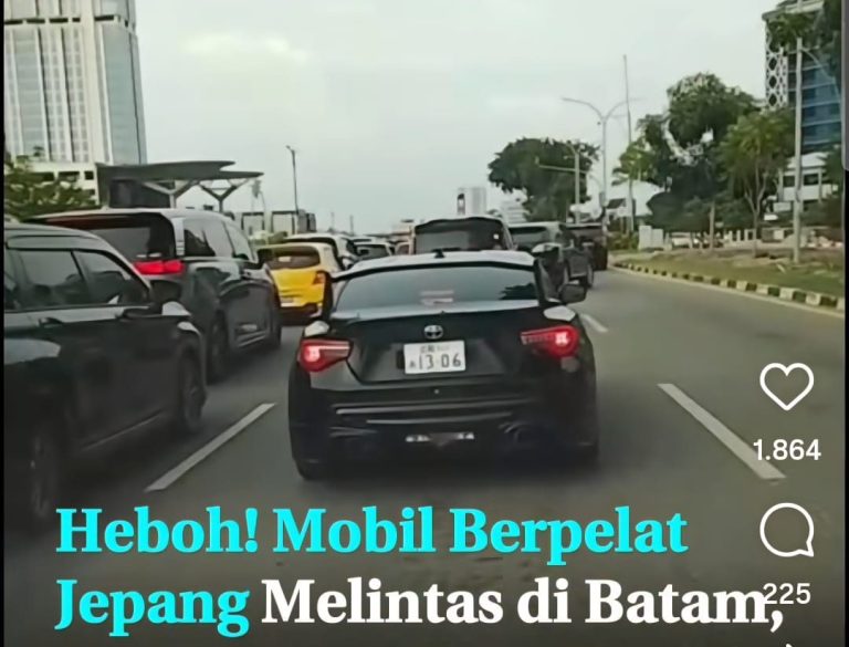 Polda Kepri Tegaskan Tidak Ada Mobil Berpelat Asing di Batam