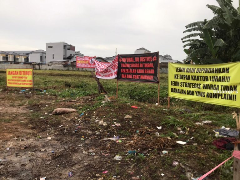 Tegas, Warga Kampung Air dan Perumahan Ansley Park Batam Center Tolak Lokasi Pembuangan Sampah di Pemukiman Mereka