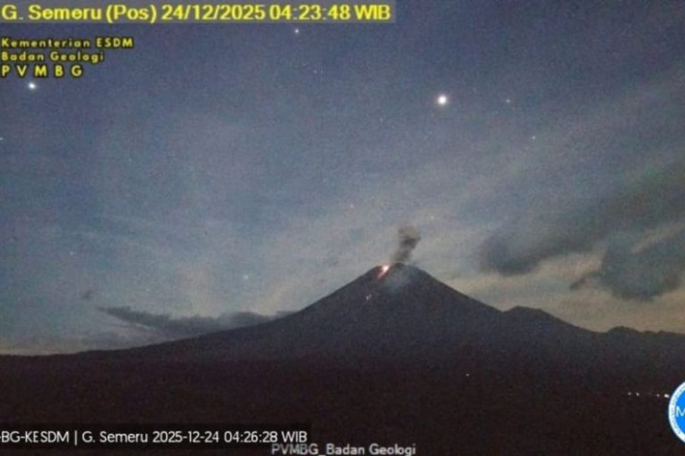 Gunung Semeru Erupsi, Kolom Letusan Capai 900 Meter