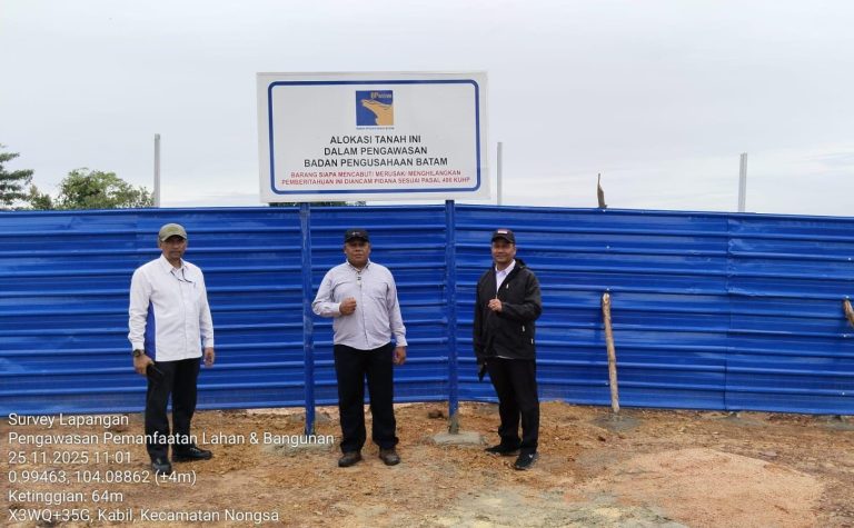 Tertibkan Reklamasi Tanpa Izin, BP Batam Mulai Periksa dan Menyegel