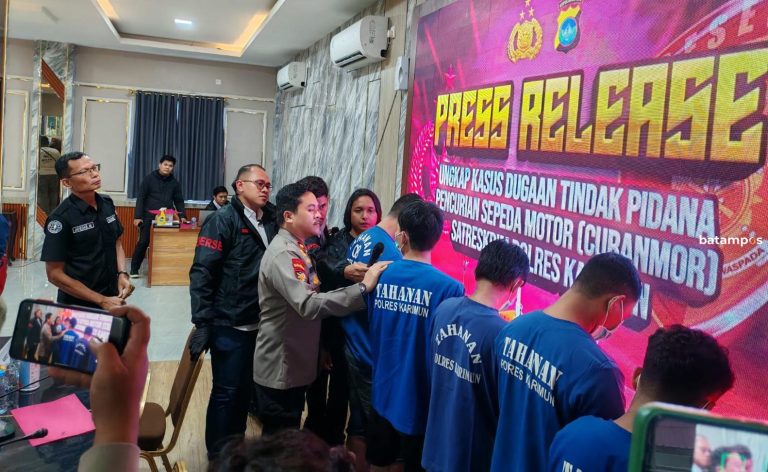 5 Pencuri dan Penadah Motor Ditangkap, 8 Barang bukti Diamankan